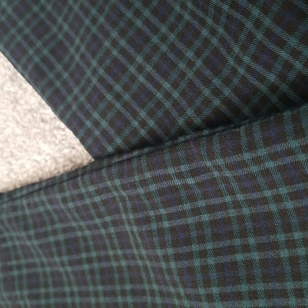 #R - Hollister Women Ultra High Rise Plaid Pants Blue Green Black Size S - Picture 11 of 11